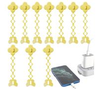 Portacables,10 Piezas Clips Adhesivos para Ordenar Cables,Organizador de Cables - Para Organización y Gestión en Hogar Cocina Electrodomésticos Pared Dormitorio Mesita de Noche Sala de Estar