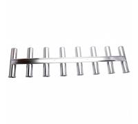 ＡＷＨＡＯ Portacañas Acero Inoxidable Resistente a la Corrosión Tubo Portacañas Múltiple Estructura Robusta Marino para , Lancha , Ocho Soportes