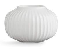 Portacandelitas Kähler Ø10 cm Hammershøi diseño danés Hecho a Mano, Blanco