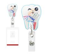 Portacard con clip - Portatarjetas de rebobinado | Gancho retráctil práctico antisacudidas para escuela, oficina, enfermeras, congresos personales sanitarios hospitales