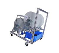 Portacarretes de Alambre de Alta Resistencia, Soporte y dispensador de carretes de Cable de Acero, Organizador Industrial para Cables eléctricos, Estructura soldada Duradera, Ideal para Come