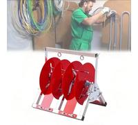 Portacarretes De Alambre Industrial Para Uso Comercial, Dispensador Plegable De Acero Inoxidable Para Enrollar Cables, Ejes Portátiles Para Carretes De Cable(34.5x28x34cm)
