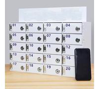 Portacellulare con Serrature e Chiavi Acrilico a Parete 15 Ante Monocolore Ideale per Ufficio Scuola Aula e Fabbrica - Sicurezza e nizzazione.