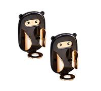 Portacepillo de Dientes Eléctrico,Osuter 2 Piezas Soporte Cepillo de Dientes Eléctrico,Portacepillos de Dientes Eléctricos,Soporte Pared Cepillo Dientes Eléctrico Adhesivo(Negro)