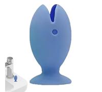 Portacepillos de baño - Portacepillos de dientes de viaje, soporte portátil para organizador de cepillo de dientes | Portacepillos de dientes de silicona suave con forma de pez con fondo de ventosa