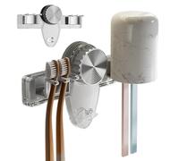 Portacepillos de dientes de pared - Organizador extraíble con soporte, portacepillos de dientes de pared | Esquina cocina dormitorio cabina armario
