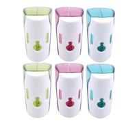 Portacepillos de dientes de pared, soporte para cepillos de dientes para baños | Organizador de pared de almacenamiento de cepillo de dientes, 6 piezas, con tapa para ducha | Estuche protector de