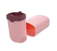 Portacepillos de Dientes de Viaje Pp Rosa Resistente al Desgaste | Gimnasio y Viajes de Negocios, Formato Portátil, Estuche Multifunción para Cepillos, Pasta y Enjuague