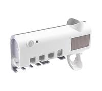 Portacepillos de Dientes, Limpiador para Cepillo de Dientes | Soporte esterilizador de Cepillo de Dientes 1200 mAh | No Requiere Taladro, Soporte UV Limpiador para Cepillo de Dientes