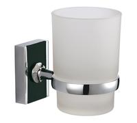 Portacepillos de dientes MSV "Alba" de zinc cromado 6,4 x 9,5 x 14,3 cm