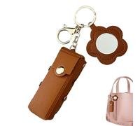 Portachapeles para Lápiz Labial,Estuche De PU para Bolso | Organizador de Cosméticos para Maquillaje Llaves Bolso Mujer Viaje Coche