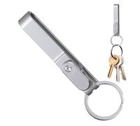 Portachiavi Magnetico: Portachiavi A Sgancio Rapido, Clip In Metallo | Diseño Compatto In Lega D'argento 1,5x0,9x6,2 Cm, Leggero 15G Borsa Tascabile Zaino Borsa Da Viaggio In Auto Escursionismo Uso Q
