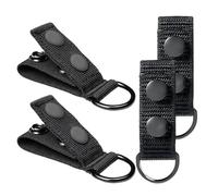 Portacinturón - 4 piezas llaveros con clip - Dispositivo de fijación para acampada, para hombres, fuerzas de la orden de seguridad correccional fontanería mecánicos al aire libre