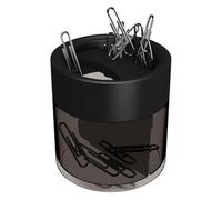 Portaclips Imantado Negro Con 20 Clips Kores