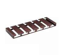 Portacopas de Vino Iron Art al revés, estantería Colgante bajo el Armario Soporte metálico para Copas Instalado bajo el Armario o encimera 5 Filas Soporte para Copas de Vino (Color: Bronce,