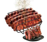 Portacostillas De Parrilla Sujetador filetes accesorio barbacoa apto | Rejillas de Parrilla con Acero al Carbono Para preparación, reposo, asado, horneado, cocción, cocina, ext