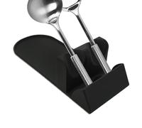 Portacucharas | Reposo para mostrador de cocina, compartimento doble con cama de goteo herramientas de preparación cucharas tendedero tendedero