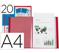 Portada Catálogo 20 Bolsas Din A4 Translúcido Rojo