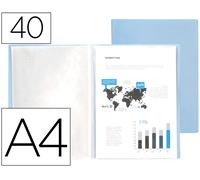 Portada Catálogo 40 Bolsas Polipropileno Din A4 Celeste Opaco