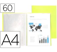 Portada Catálogo 60 Bolsas Polipropileno Din A4 Amarillo Flúor Opaco