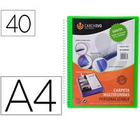 Portada Catálogo Archivex Kangaro Polipropileno con Espiral 40 Bolsas Zip Elástica Din A4 - CArquivo