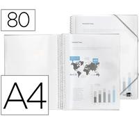 Portada Catálogo Con Espiral 80 Bolsas Polipropileno Din A4 Transparente