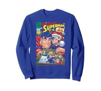 Portada de DC Superman 165 Navidad Lois Lane Sudadera, Unisex para Adultos, Azul Real, XL