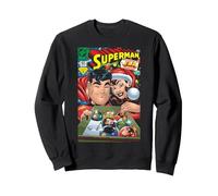 Portada de DC Superman 165 Navidad Lois Lane Sudadera, Unisex para Adultos, Negro, S