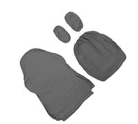 Portada de la Silla de Escritorio, Cubierta de Silla de Oficina con Cubierta de Sillón de de Juego Puro Color Puro Poliéster Alta Resiliencia Slip Slip para de Videojuego Casera (Gris Claro)