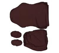 Portada de la Silla de Escritorio, Cubierta de Silla de Oficina con Cubierta de Sillón de de Juego Puro Color Puro Poliéster Alta Resiliencia Slip Slip para de Videojuego Casera (Marron