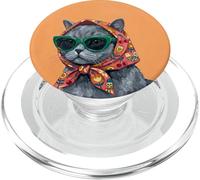 Portada de Revista British Shorthair Fashion Cats Cat Lover PopSockets PopGrip para MagSafe