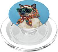 Portada de Revista Siamese Fashion Cats Lover PopSockets PopGrip para MagSafe