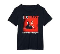 Portada del álbum The White Stripes Elephant Camiseta, Mujer Tallas Grandes, Negro, 4XL Grande