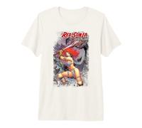 Portada del cómic Red Sonja Jim Lee She-Devil Sword Queen Warrior Camiseta Premium