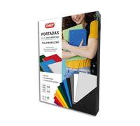 Portadas de encuadernación DHP Negro A4 Polipropileno 100 Piezas