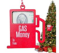 Portadinero único para Navidad, dinero de Navidad para dinero en efectivo, diseño de tanque de aceite de coche, único soporte de dinero de Navidad, adornos para árbol de Navidad, dormitorio, sala de