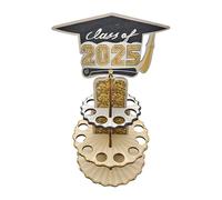 Portadineros para Graduación 2025,Soporte para Dinero Promoción 2025 | Caja De Madera Estante Decoración Tarta Fiestas Regalo Educación Celebración