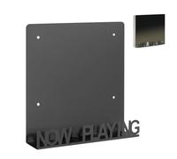 Portadiscos de pared, soporte resistente, ahorro de espacio, estante de pared para presentación de discos y libros, para salón, oficina, estudio, bar, amantes de la música, álbum de DVD