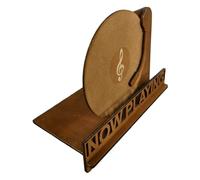 Portadiscos - Soporte de Madera Retro, Expositor para álbumes de música, para coleccionistas, salón, Sala de música, decoración del hogar, Estudio o decoración