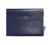 Portadocumentos A4 de Cuero PU Impermeable con Botón Metálico - Carpeta Elegante y Resistente, Capacidad para 100 Hojas, Portafolios para Oficina, Documentos Administrativos y Libro de Vehículo