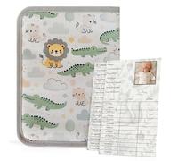Portadocumentos Bebé para Cartilla Sanitaria con Tarjetas de Crecimiento y Primeros Logros, Carpeta y Porta Documentos Bebé, Funda Libro de Salud, Regalo para Baby Showers