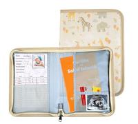 Portadocumentos Bebé para Cartilla Sanitaria con Tarjetas de Crecimiento y Primeros Logros, Carpeta y Porta Documentos Bebé, Funda Libro de Salud, Regalo para Baby Showers