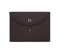 Portadocumentos Bolsa for documentos de piel sintética impermeable, 13 bolsillos con etiquetas, archivador expandible, maletín portátil multifuncional A4.(Brown)