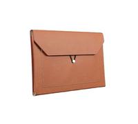 Portadocumentos de Cuero,A4 Bolsa de Documentos,Paquete de Archivo de Negocios,Maletín,Portafolio,Organizador de Documentos,Bolsa Para Guardar Documentos,Impermeable, Unisex (Marrón)