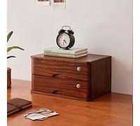 Portadocumentos de madera con contenedor de almacenamiento de 2 niveles y cerradura, archivo para protección de datos y nización eficiente de la oficina