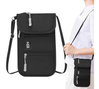 Portadocumentos para Pasaporte - Bolsa Portadocumentos de Viaje,Porta Documentos Y Tarjetas Anti Robo para Teléfono Móvil, para Correr, Playa, Negocios, Gimnasio, Senderismo, Acampada Y Uso