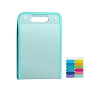 Portadocumentos portátil con 13 compartimentos, carpeta expandible de polipropileno transparente grueso para trabajos escolares y documentos, ideal para la escuela y la oficina