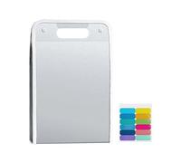 Portadocumentos portátil con 13 compartimentos, carpeta expandible de polipropileno transparente grueso para trabajos escolares y documentos, ideal para la escuela y la oficina
