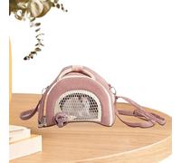 Portador al aire libre para hámster,Bolsa para llevar para hámster | Bolsa pequeña para exteriores Hedgehog - Jaula de transporte para hámster transpirable con cremallera para hámster, conejito, erizo