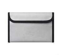 Portador de archivos resistente al fuego para activos de papel sensibles, incluyendo pasaportes, certificados, testamentos y contratos, protección contra incendios clasificada (plata)